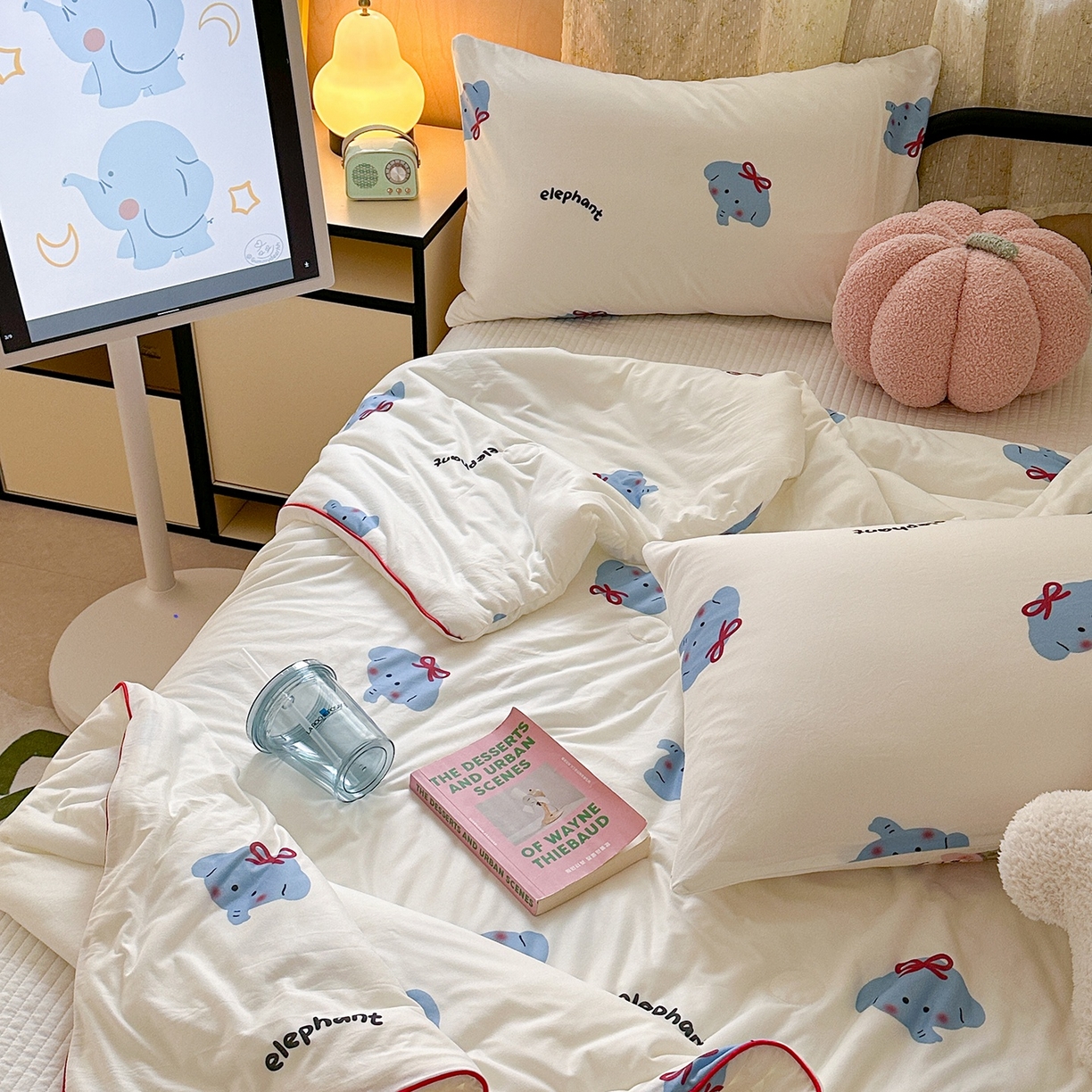 91家纺网 家纺一手货源 找家纺 咏绒家纺工厂店 厂家直销网销爆款花型永不断货2025春夏新款A类牛奶针织棉大豆夏被（长期款） 羞羞象