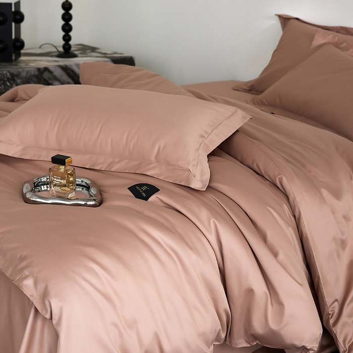 梧桐树 60S纯色全棉纯棉长绒棉系列单品被套单品被套单件 单被套 纯色豆沙粽