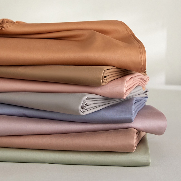 91家纺网 家纺一手货源 找家纺 梧桐树 60S纯色全棉纯棉长绒棉系列单品被套单品被套单件 叠拍图