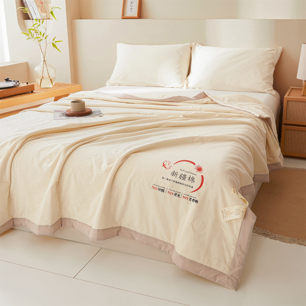 91家纺网 家纺一手货源 找家纺 （总）招财星家纺 2026新款新疆棉花夏被空调被可机洗夏凉被棉花被子春秋被（提供质检报告买家秀）