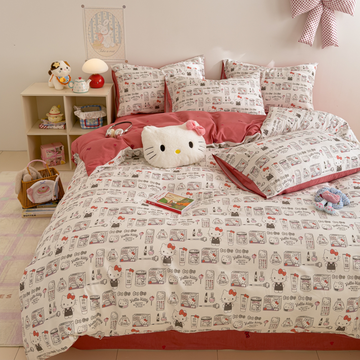 91家纺网 家纺一手货源 找家纺 女子家纺 2026新款40支100%纯棉全棉13070斜纹四件套 KT海报