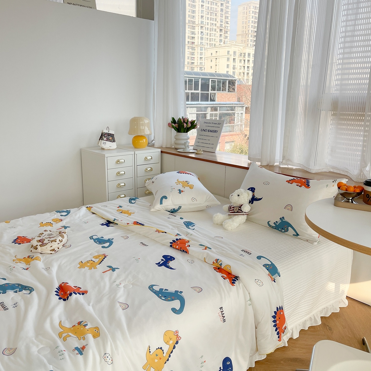 91家纺网 家纺一手货源 找家纺 咏绒家纺工厂店 厂家直销网销爆款花型永不断货2025春夏新款A类牛奶针织棉大豆夏被（长期款） 侏罗纪