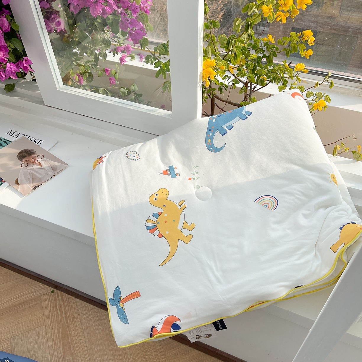 91家纺网 家纺一手货源 找家纺 咏绒家纺工厂店 厂家直销网销爆款花型永不断货2025春夏新款A类牛奶针织棉大豆夏被（长期款） 侏罗纪