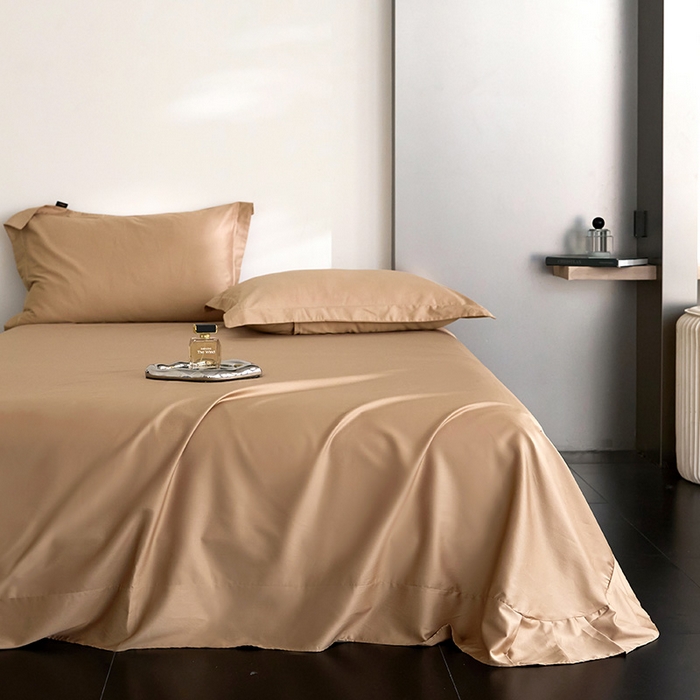 91家纺网 家纺一手货源 找家纺 （总）梧桐树 2026新款60S纯色全棉纯棉长绒棉系列单床单单品床单单件