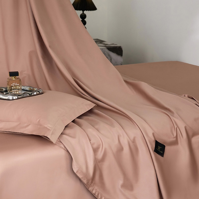 91家纺网 家纺一手货源 找家纺 梧桐树 2026新款60S纯色全棉纯棉长绒棉系列四件套 60S纯色长绒棉-纯色豆沙粽