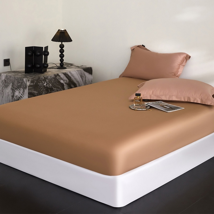 梧桐树 2026新款60S全棉纯棉纯色长绒棉系列单床笠单品床笠单件 床笠 香槟金