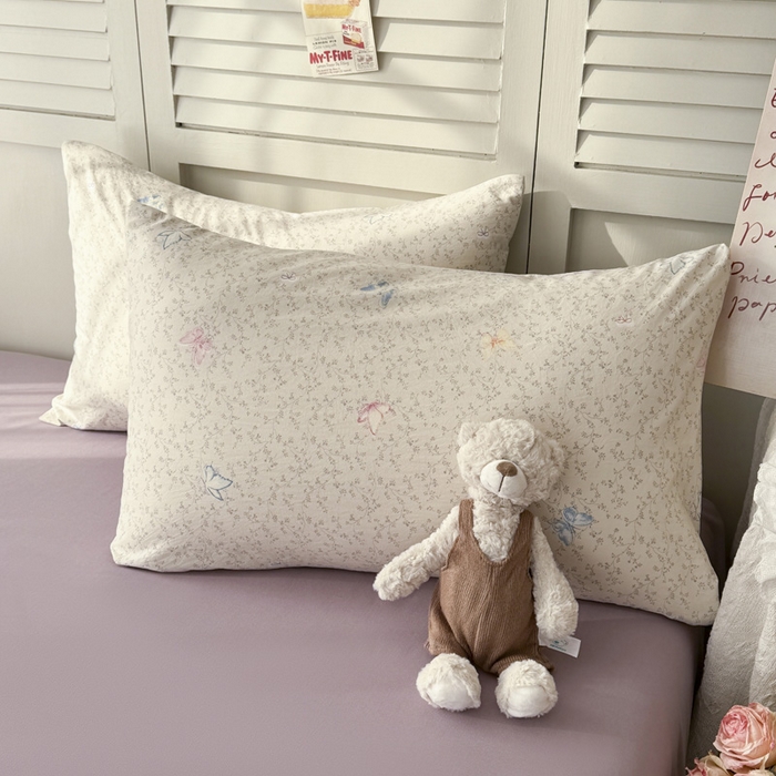 91家纺网 家纺一手货源 找家纺 盛凡家纺 2026新款小清新抗菌夏被夏凉被空调被被子被芯夏被四件套 蝶影翩翩