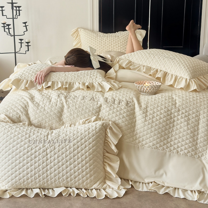 （总）豪美鑫 2026新款绗缝绣花四件套-可可小姐系列