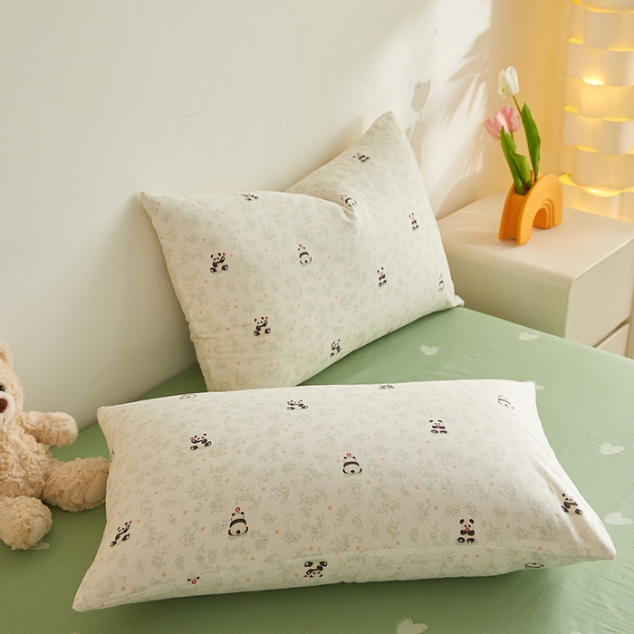 91家纺网 家纺一手货源 找家纺 铺尚美家纺 2026新款全棉双层纱夏被被子被芯 福宝熊猫