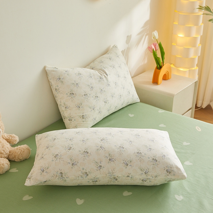 91家纺网 家纺一手货源 找家纺 铺尚美家纺 2026新款全棉双层纱夏被被子被芯 柒月绿