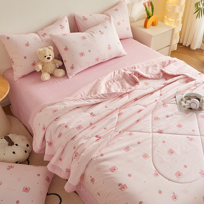 91家纺网 家纺一手货源 找家纺 （总）铺尚美家纺 2026新款全棉双层纱夏被被子被芯