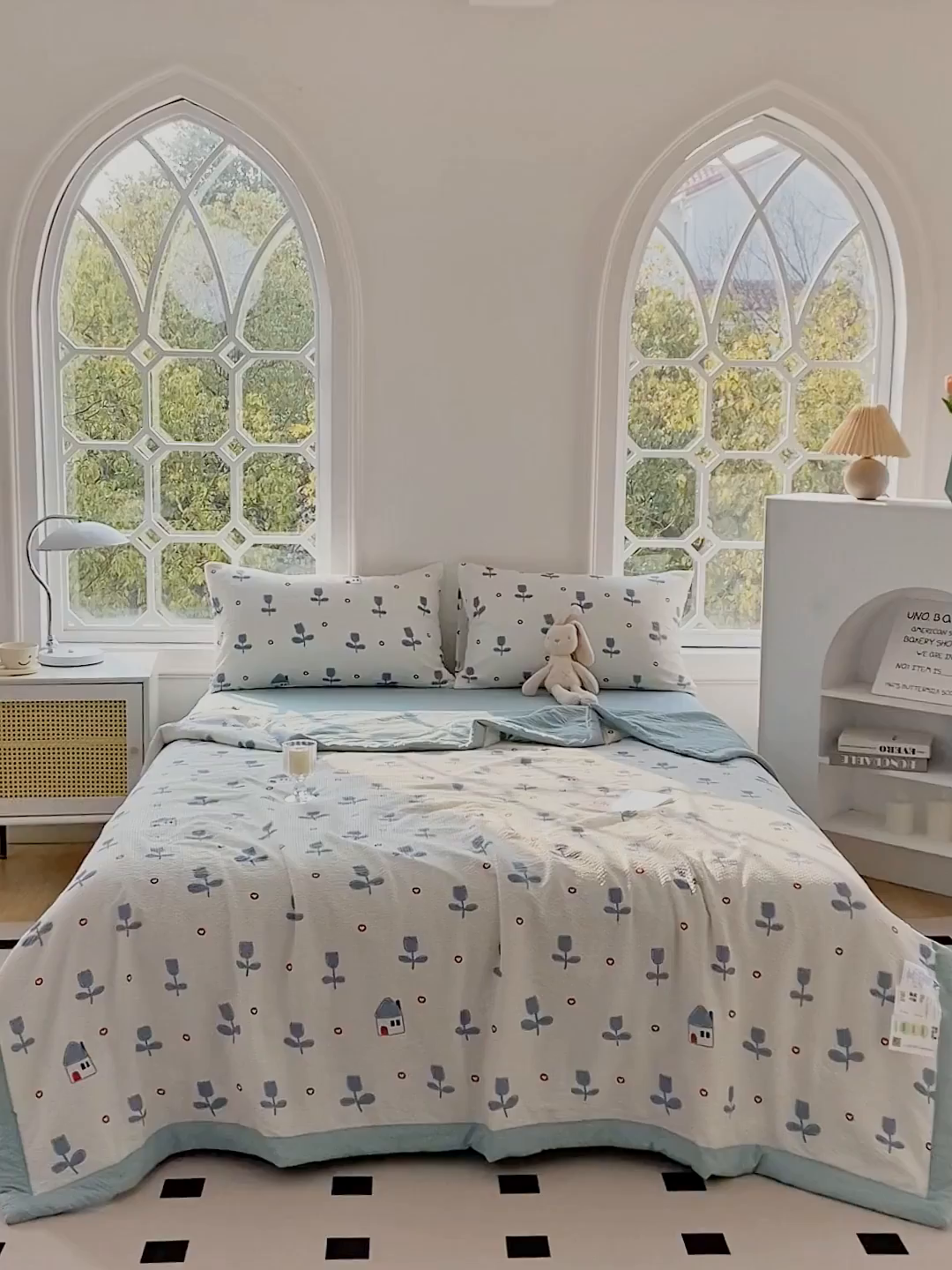 91家纺网 家纺一手货源 找家纺 默忆 2026新款A类泡泡棉夏被泡芙棉印花夏被四件套空调被夏凉被 郁金小屋