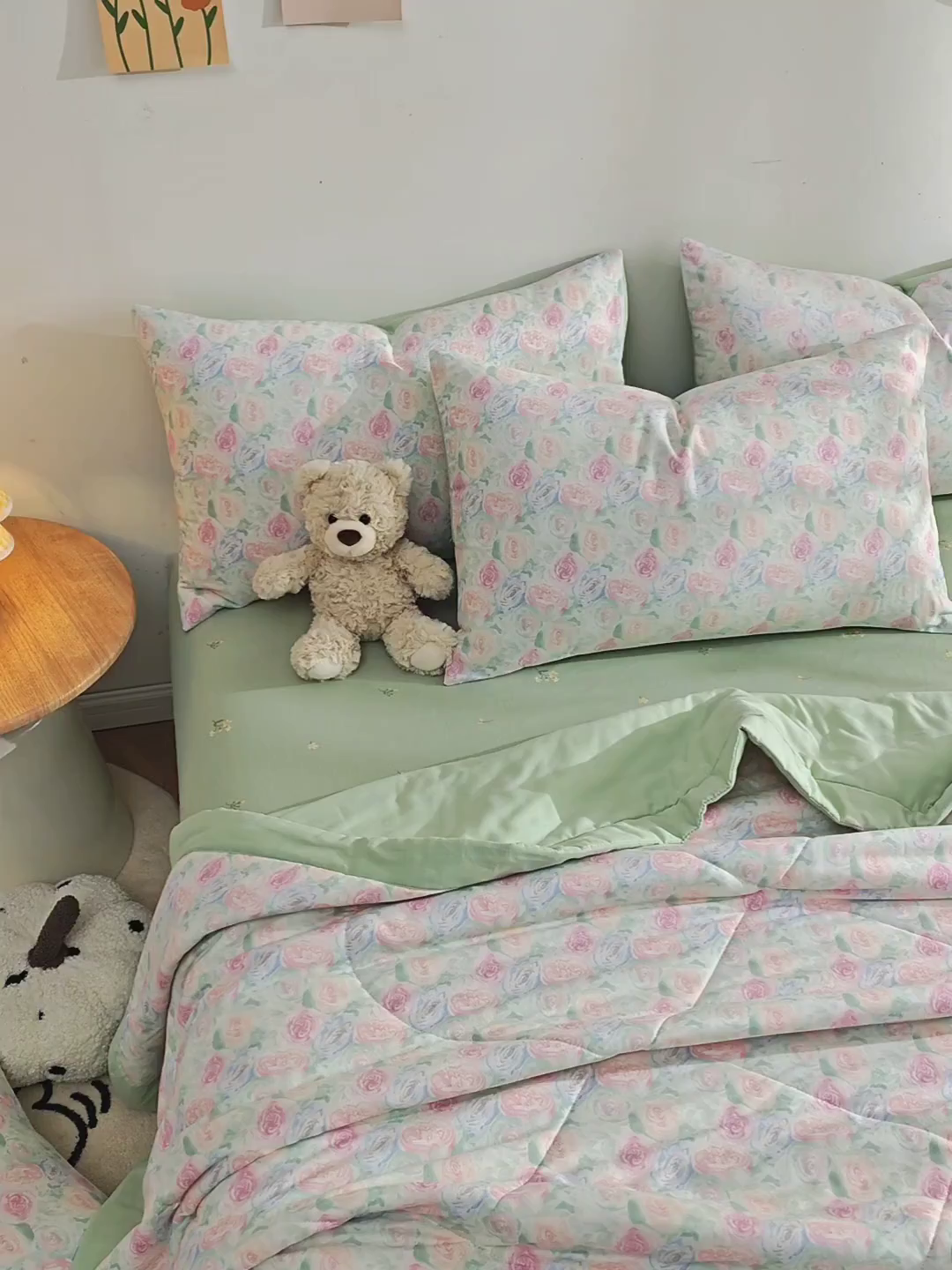 91家纺网 家纺一手货源 找家纺 铺尚美家纺 2026新款全棉双层纱夏被被子被芯 春晓 绿