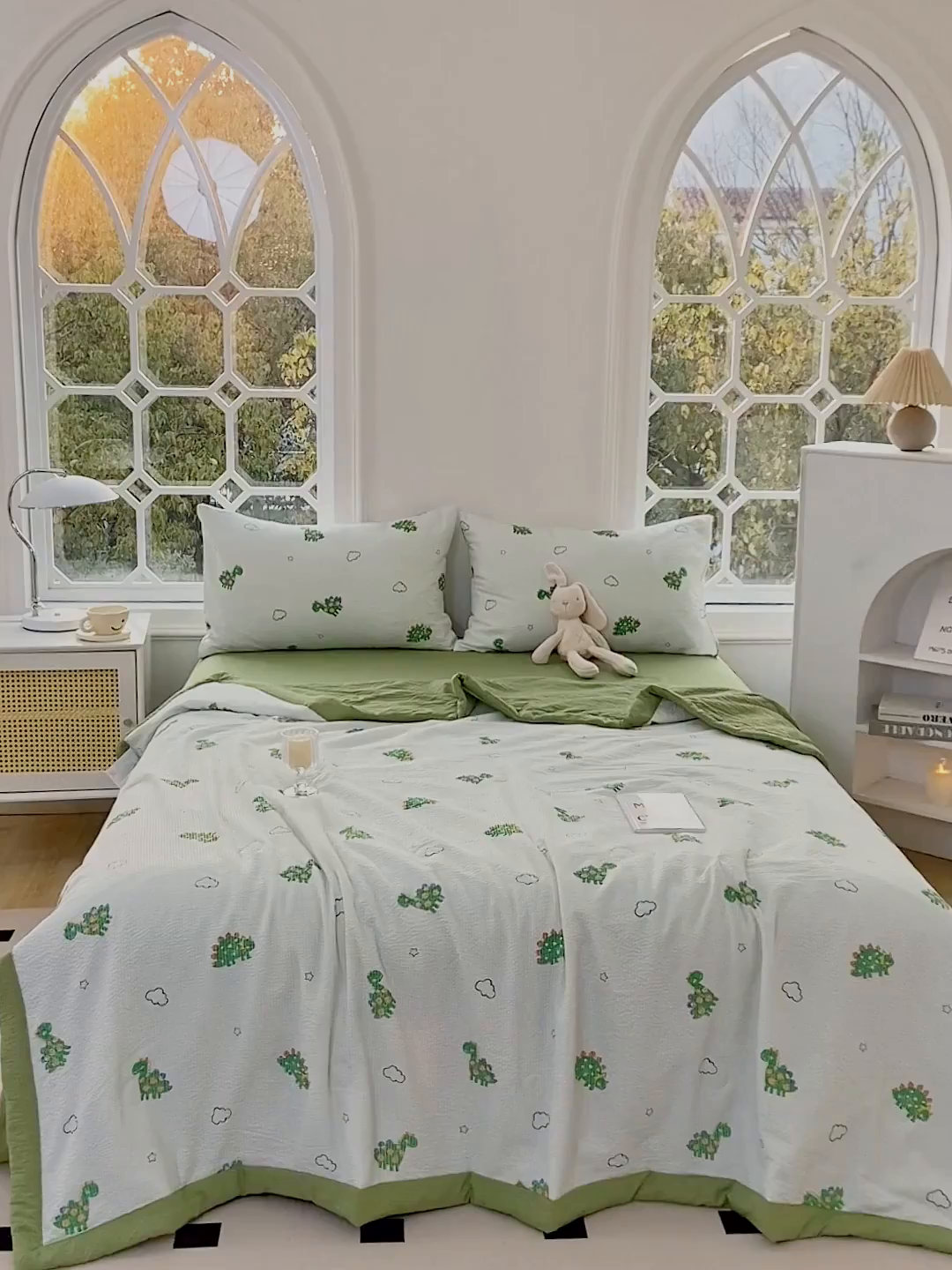 91家纺网 家纺一手货源 找家纺 （总）默忆 2026新款A类泡泡棉夏被泡芙棉印花夏被四件套空调被夏凉被