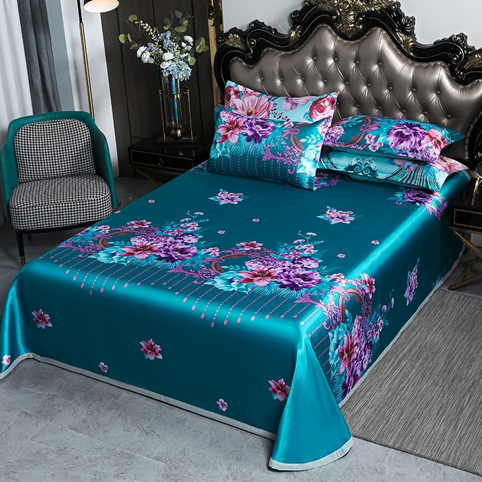 91家纺网 家纺一手货源 找家纺 （总）义博家纺 2026新款时尚印花凉感冰丝凉席