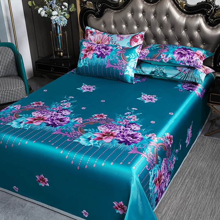 91家纺网 家纺一手货源 找家纺 （总）义博家纺 2026新款时尚印花凉感冰丝凉席