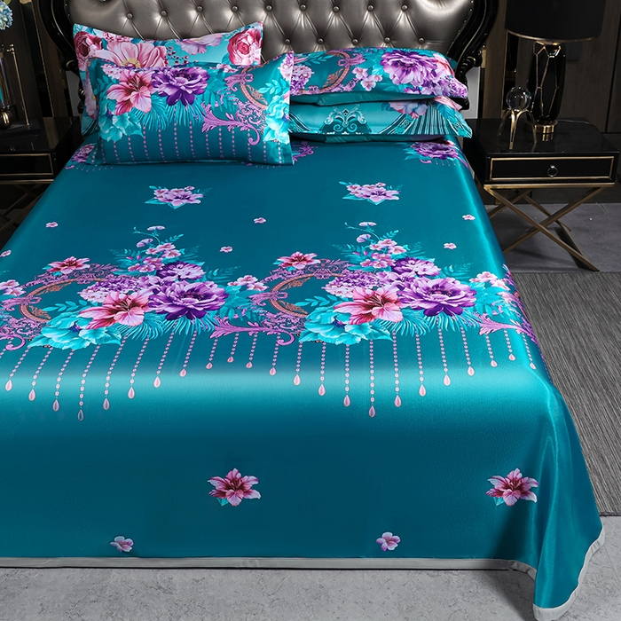 91家纺网 家纺一手货源 找家纺 （总）义博家纺 2026新款时尚印花凉感冰丝凉席