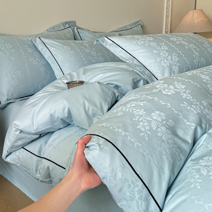 91家纺网 家纺一手货源 找家纺 （总）首尔家纺 2026新款浮雕提花色织全棉四件套