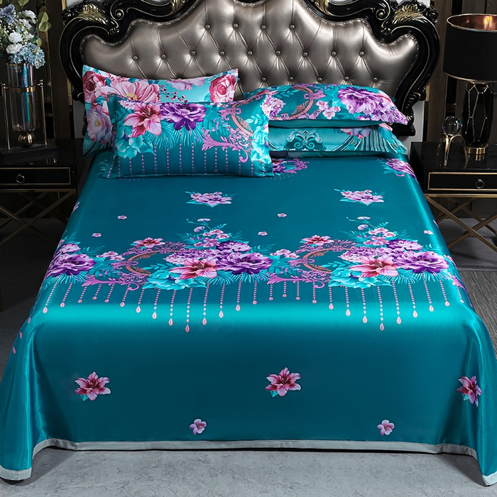 91家纺网 家纺一手货源 找家纺 （总）义博家纺 2026新款时尚印花凉感冰丝凉席