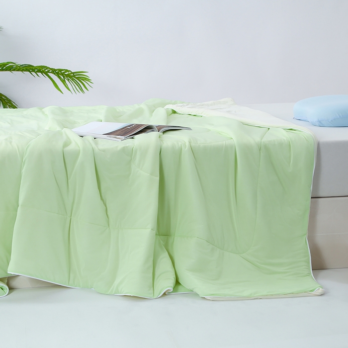 91家纺网 家纺一手货源 找家纺 默忆 2026新款瓜瓜凉感夏被 被子被芯 果绿色