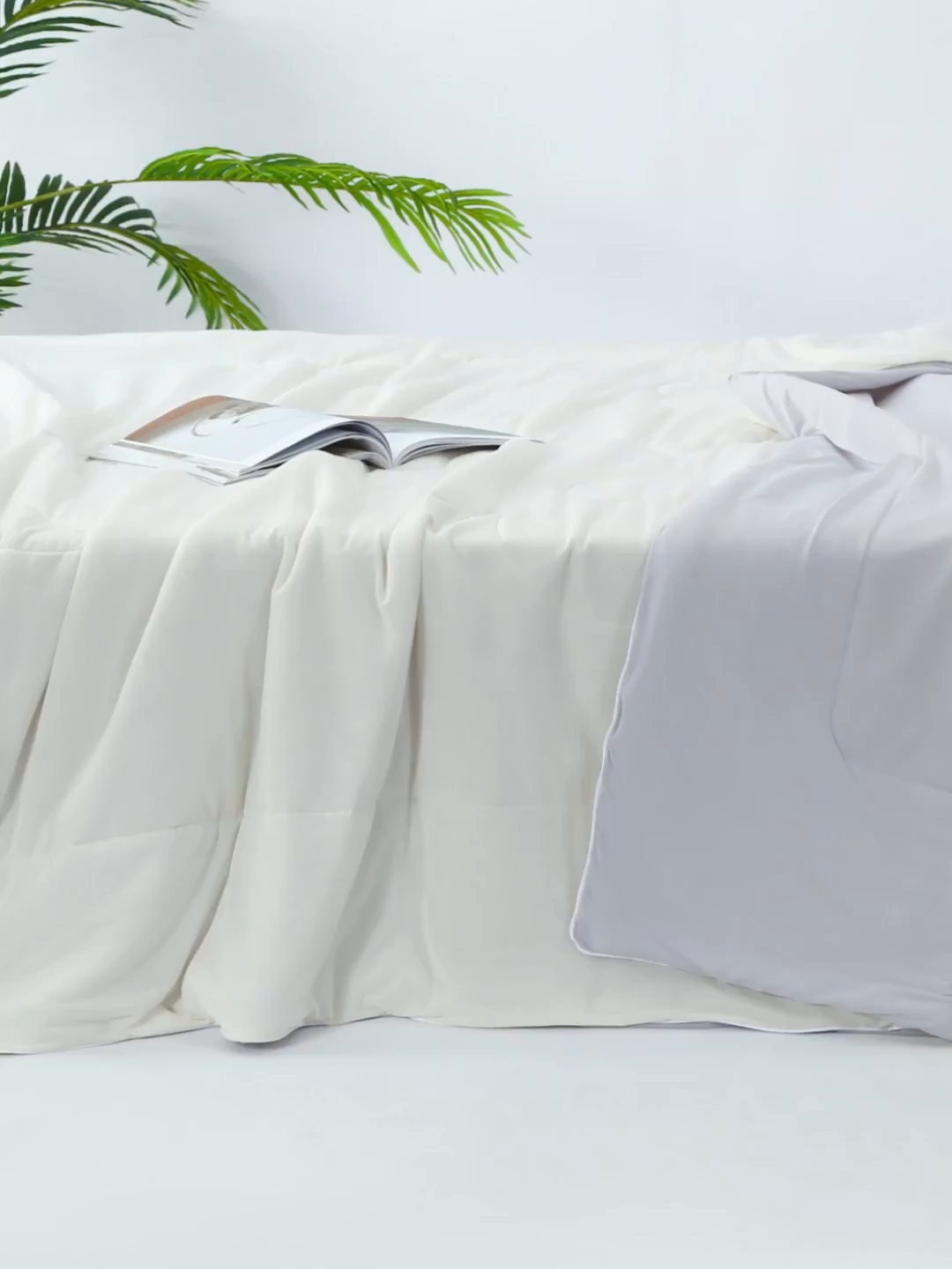 91家纺网 家纺一手货源 找家纺 默忆 2026新款瓜瓜凉感夏被 被子被芯 象牙白