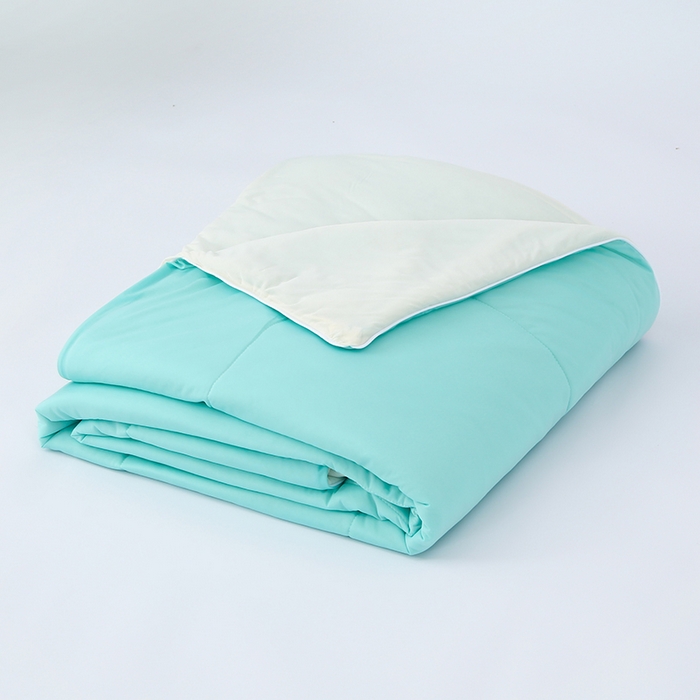 91家纺网 家纺一手货源 找家纺 默忆 2026新款瓜瓜凉感夏被 被子被芯 湖水蓝