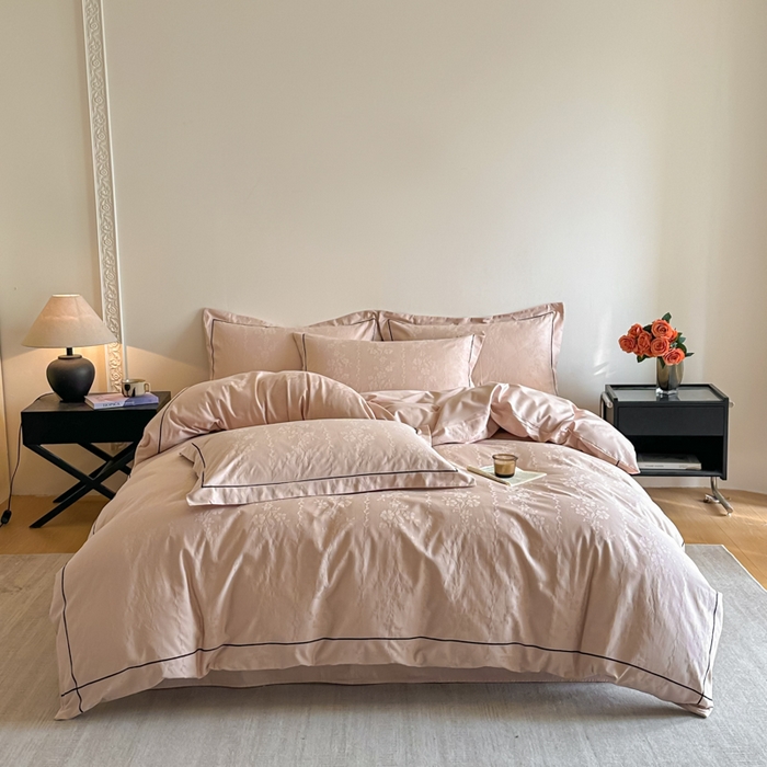 91家纺网 家纺一手货源 找家纺 （总）首尔家纺 2026新款浮雕提花色织全棉四件套