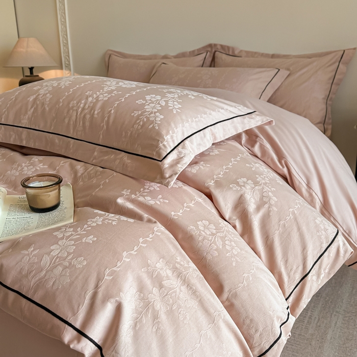 91家纺网 家纺一手货源 找家纺 （总）首尔家纺 2026新款浮雕提花色织全棉四件套