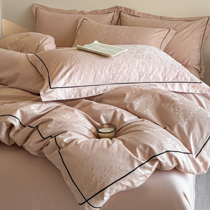 91家纺网 家纺一手货源 找家纺 （总）首尔家纺 2026新款浮雕提花色织全棉四件套