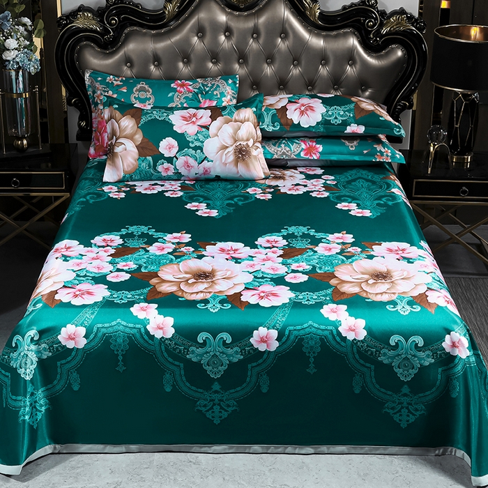 91家纺网 家纺一手货源 找家纺 （总）义博家纺 2026新款时尚印花凉感冰丝凉席