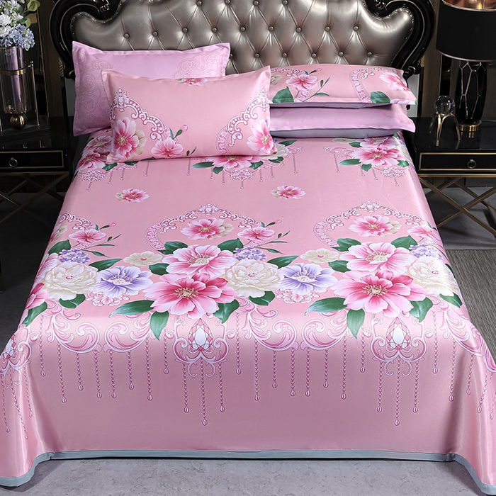 91家纺网 家纺一手货源 找家纺 （总）义博家纺 2026新款时尚印花凉感冰丝凉席