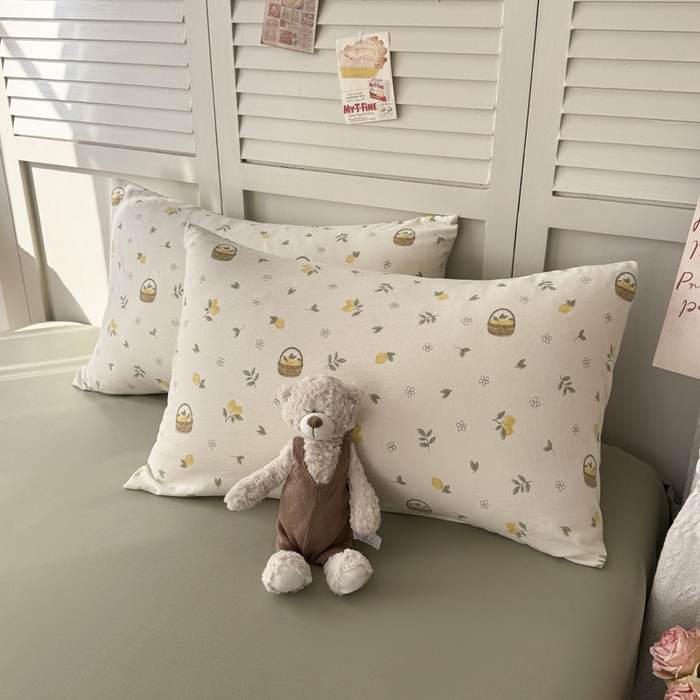 91家纺网 家纺一手货源 找家纺 盛凡家纺 2026新款小清新抗菌夏被夏凉被空调被被子被芯夏被四件套 柠风漫织