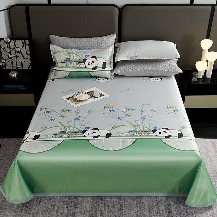 91家纺网 家纺一手货源 找家纺 （总）义博家纺 2026新款时尚印花凉感冰丝凉席