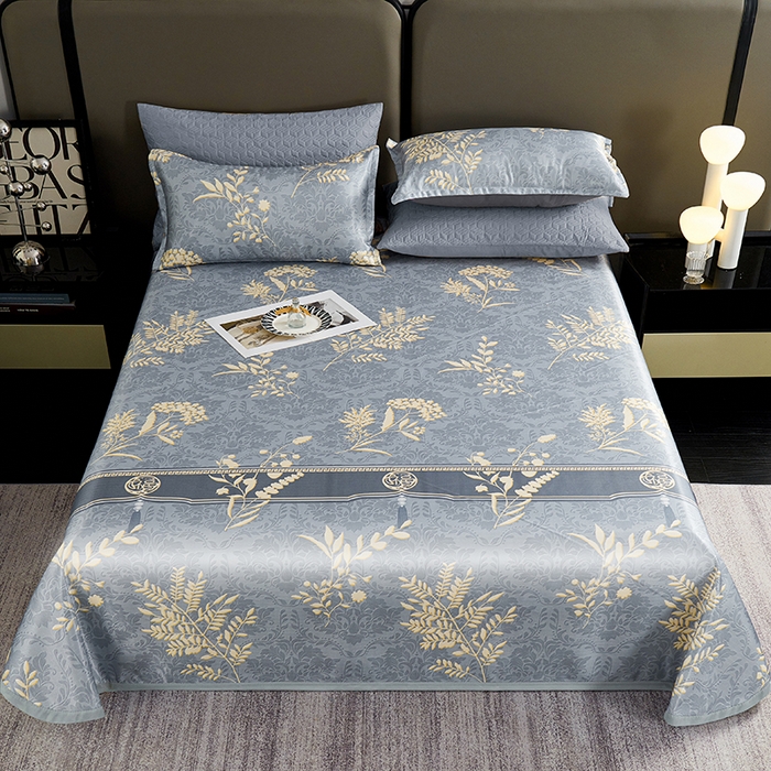 91家纺网 家纺一手货源 找家纺 （总）义博家纺 2026新款时尚印花凉感冰丝凉席