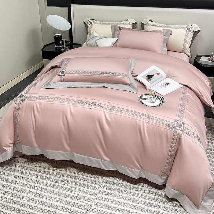 91家纺网 家纺一手货源 找家纺 （总）家居1号家纺 2026新款50双股轻奢长绒棉刺绣四件套-图兰