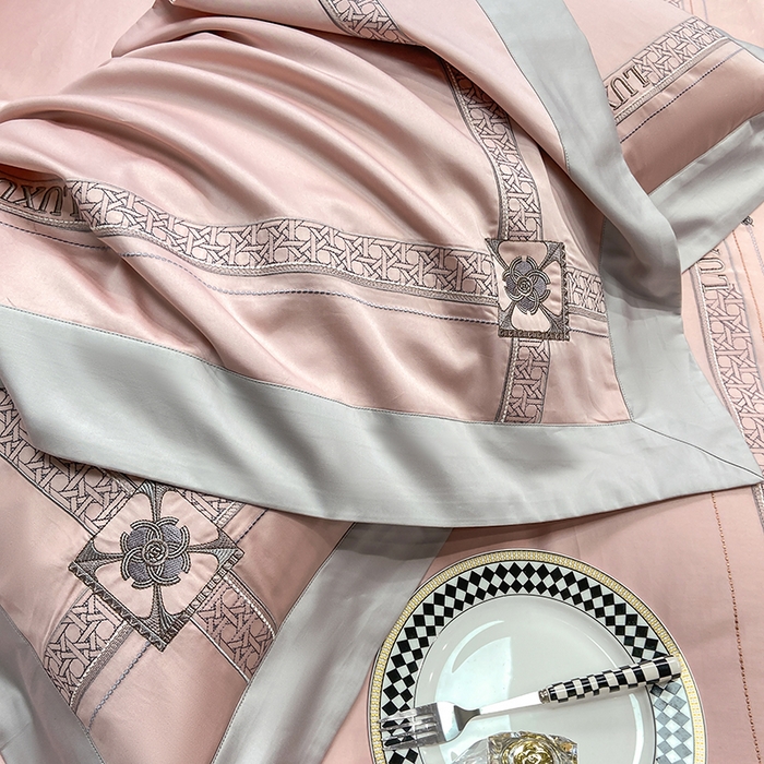 91家纺网 家纺一手货源 找家纺 （总）家居1号家纺 2026新款50双股轻奢长绒棉刺绣四件套-图兰