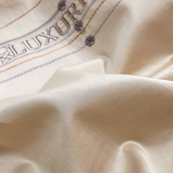 91家纺网 家纺一手货源 找家纺 家居1号家纺 2026新款50双股轻奢长绒棉刺绣四件套-图兰 图兰-卡其橙