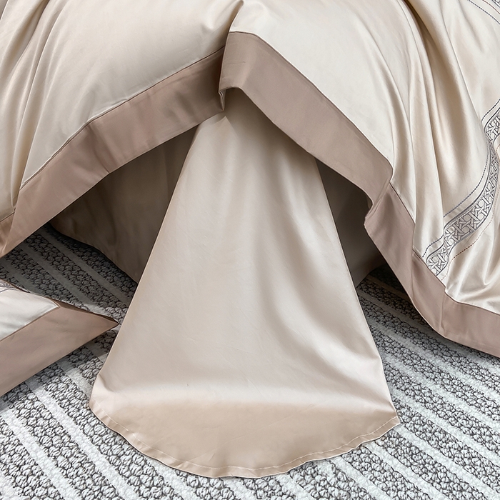 91家纺网 家纺一手货源 找家纺 家居1号家纺 2026新款50双股轻奢长绒棉刺绣四件套-图兰 图兰-香槟金