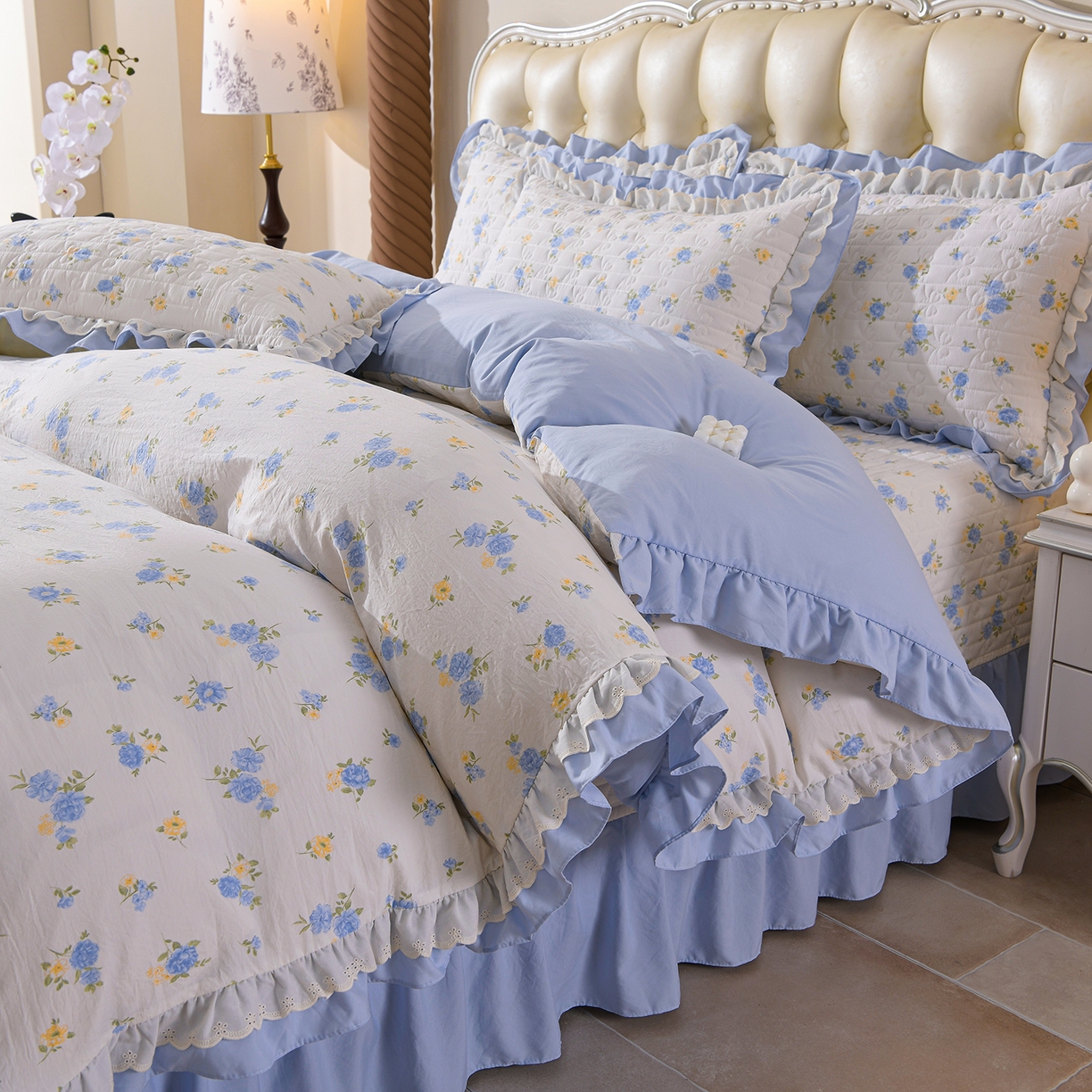 91家纺网 家纺一手货源 找家纺 （总）金梦家居 2026新款水洗棉床盖被套四件套