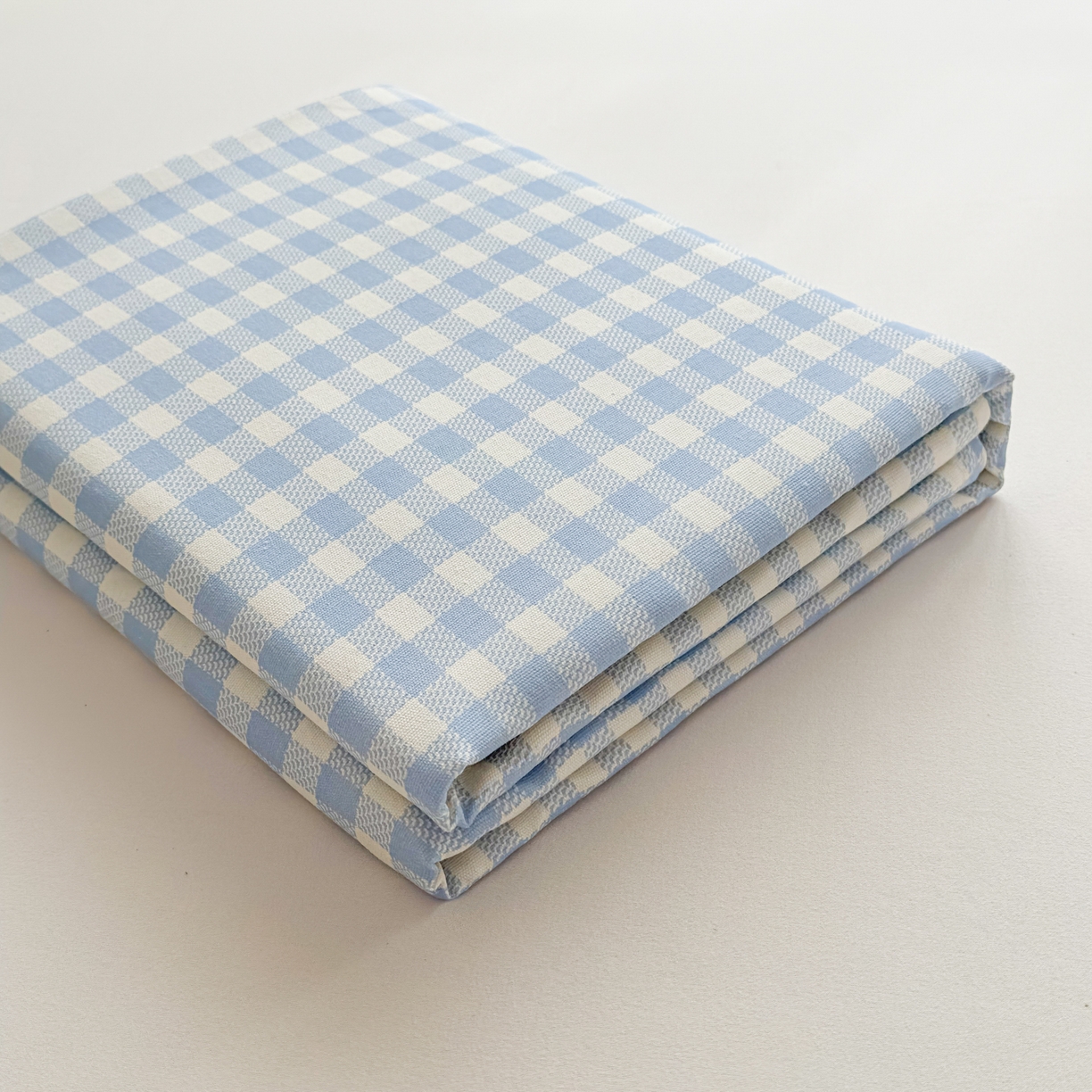 91家纺网 家纺一手货源 找家纺 爱彼家纺 2026新款无印格子分老粗布床单软凉席床单枕套三件套新升级细沙-格子系列一 格子蓝