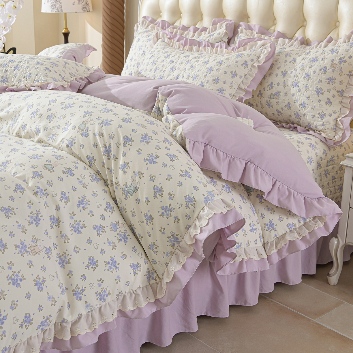 91家纺网 家纺一手货源 找家纺 （总）金梦家居 2026新款水洗棉床盖被套四件套