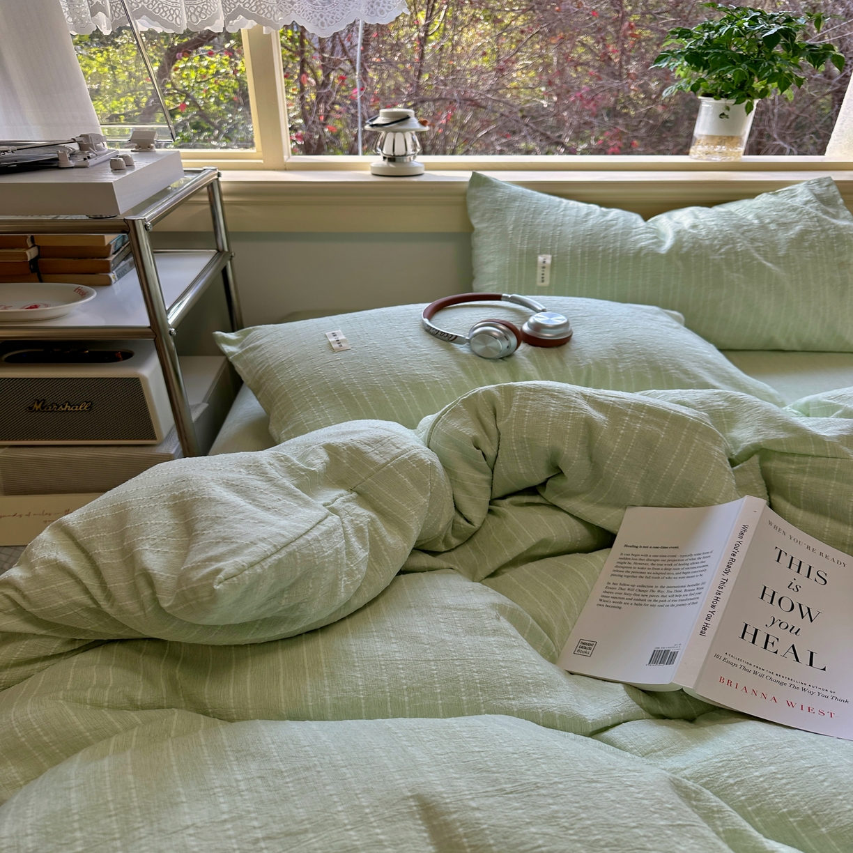 91家纺网 家纺一手货源 找家纺 （总）优兰朵家纺 2026新款简约素色亚麻风纯色无印四件套