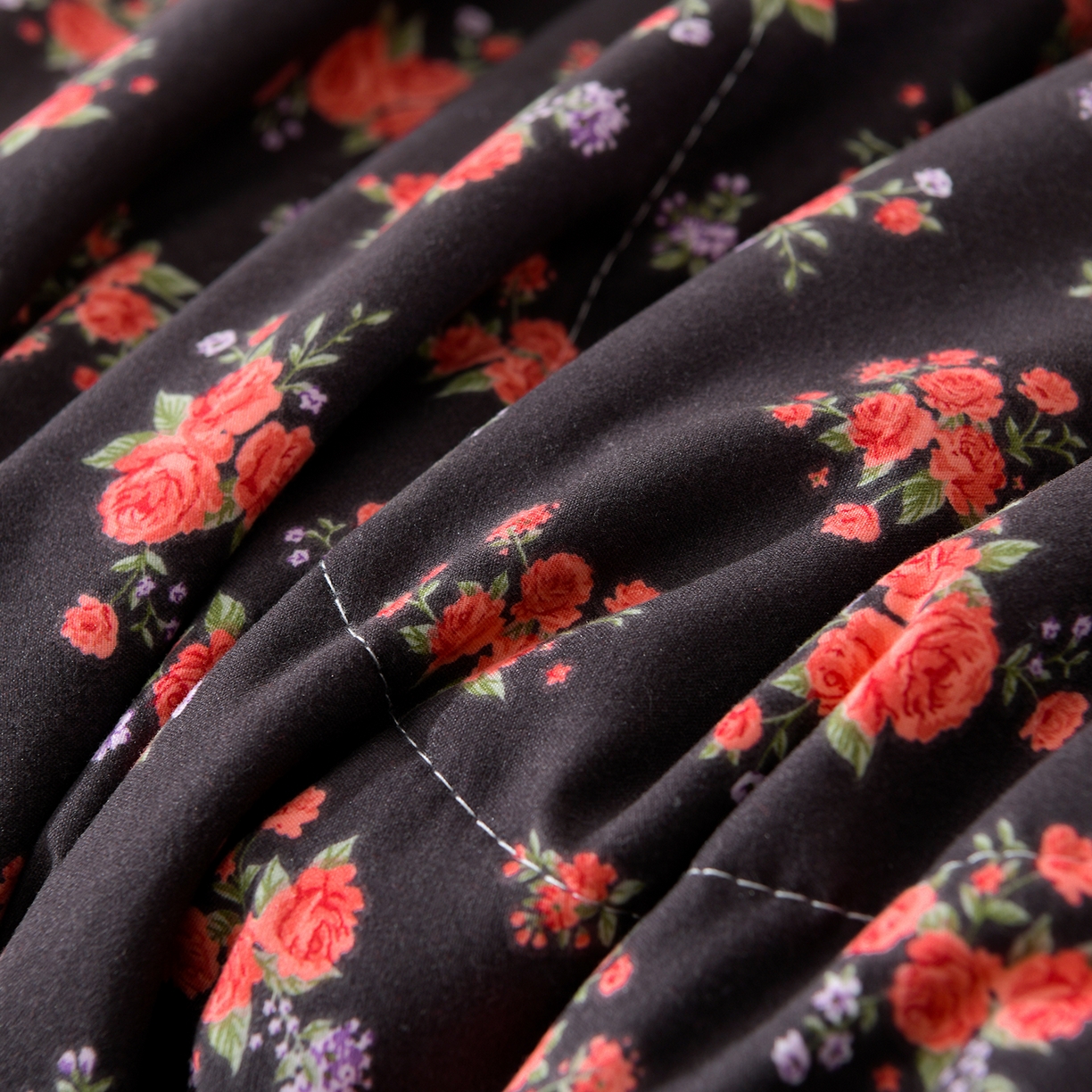 91家纺网 家纺一手货源 找家纺 金梦家居 2026新款水洗棉床盖被套四件套 暗香疏影