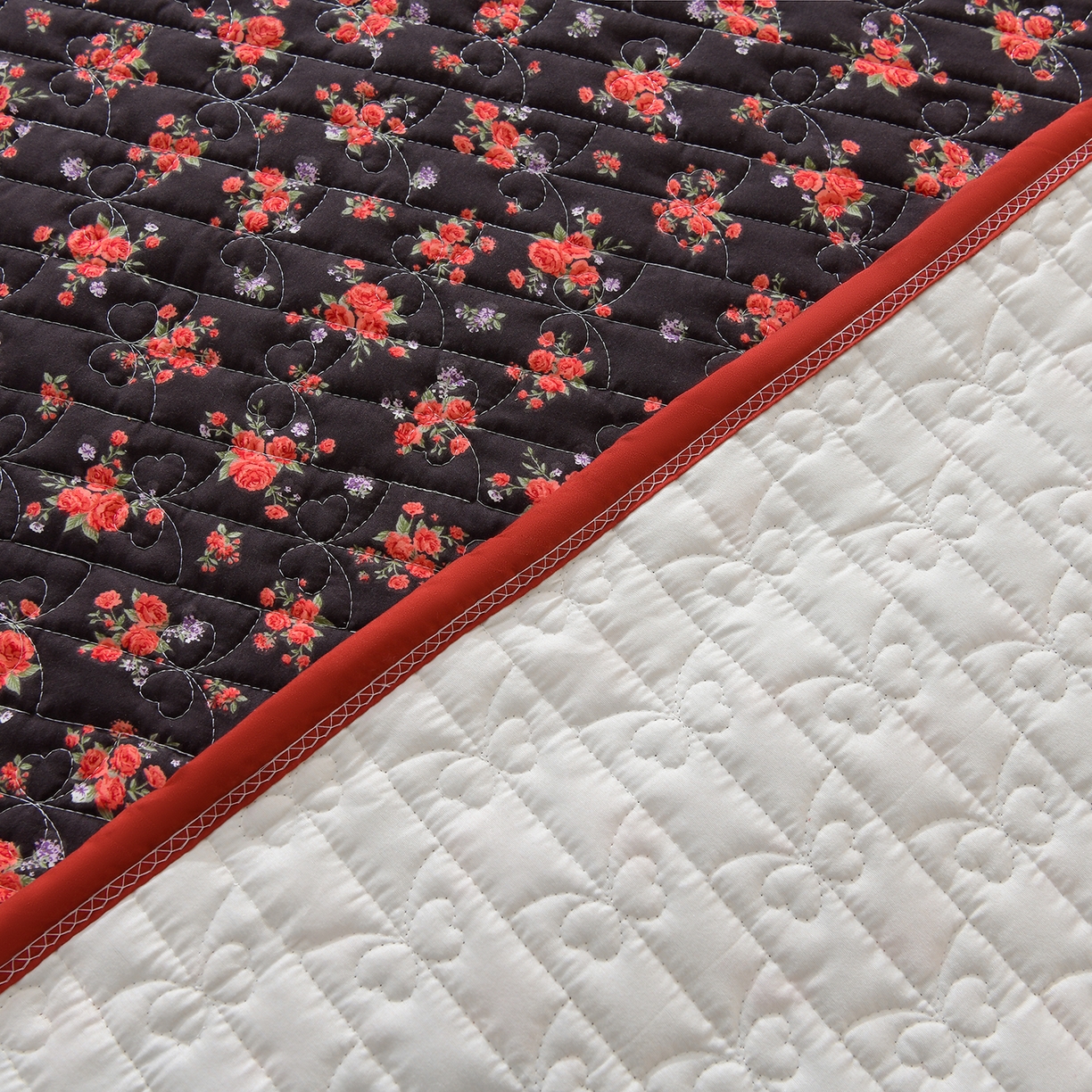 91家纺网 家纺一手货源 找家纺 金梦家居 2026新款水洗棉床盖被套四件套 暗香疏影