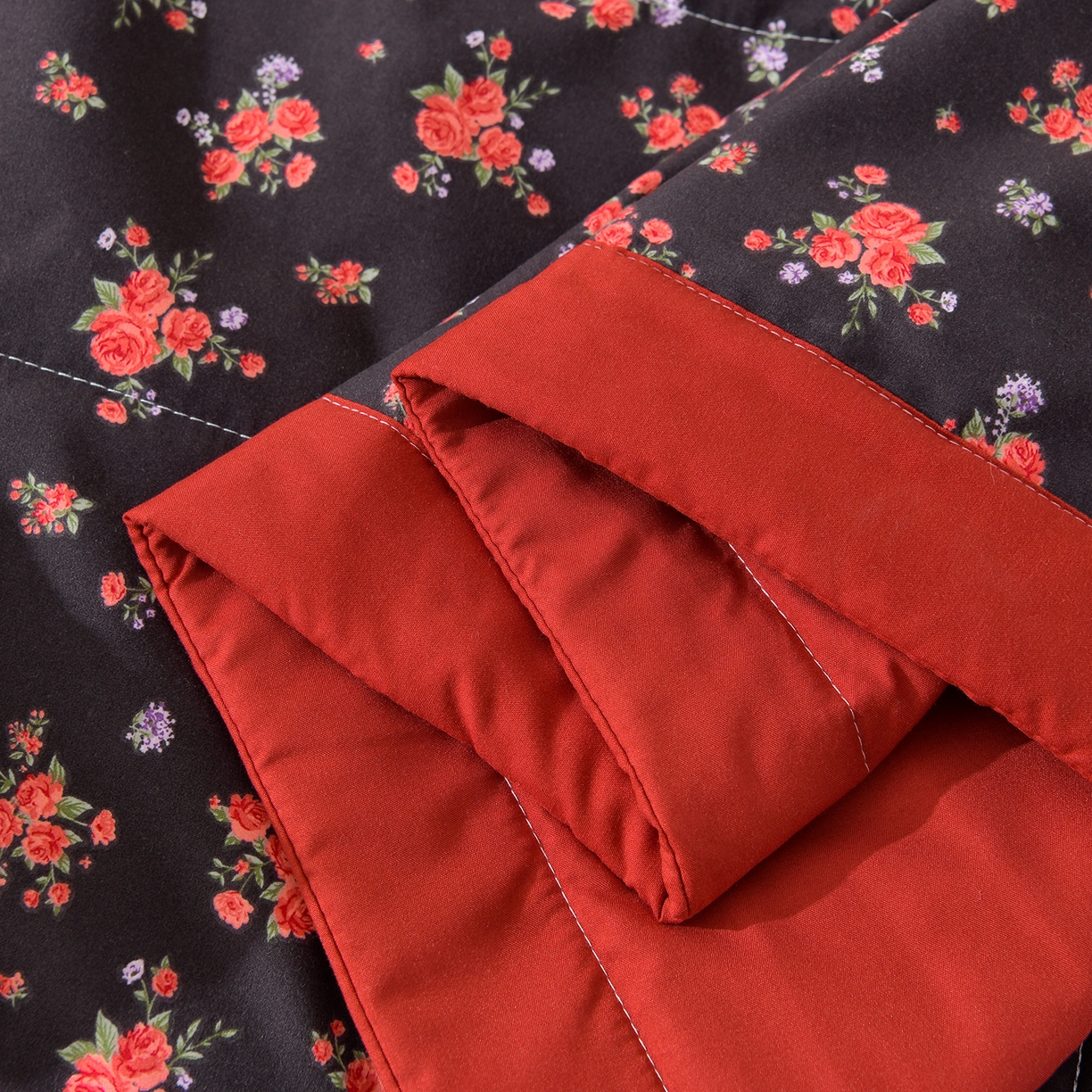 91家纺网 家纺一手货源 找家纺 金梦家居 2026新款水洗棉床盖被套四件套 暗香疏影