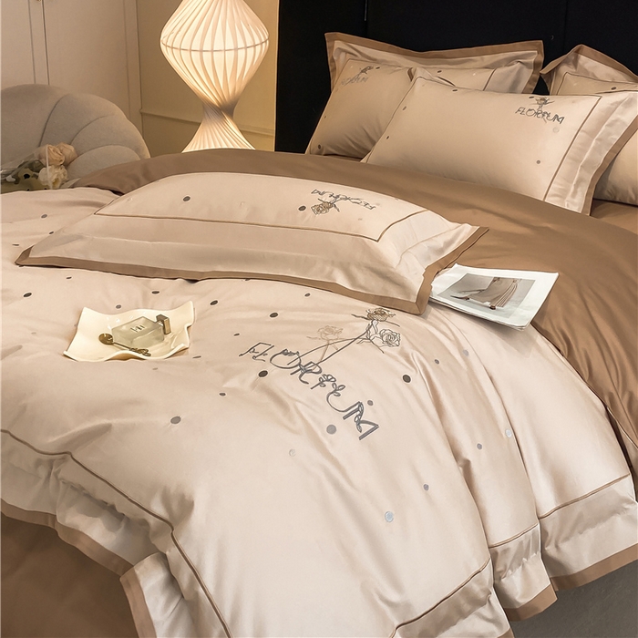 91家纺网 家纺一手货源 找家纺 （总）家居1号家纺 2026新款50双股新疆长绒棉四件套-玫瑰花园