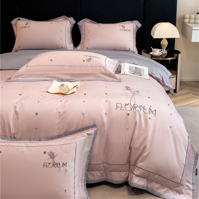 91家纺网 家纺一手货源 找家纺 （总）家居1号家纺 2026新款50双股新疆长绒棉四件套-玫瑰花园