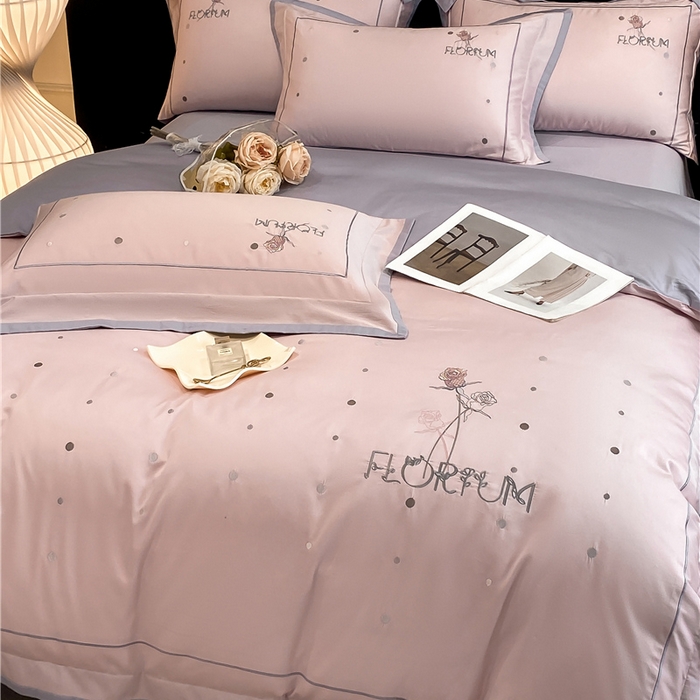 91家纺网 家纺一手货源 找家纺 （总）家居1号家纺 2026新款50双股新疆长绒棉四件套-玫瑰花园