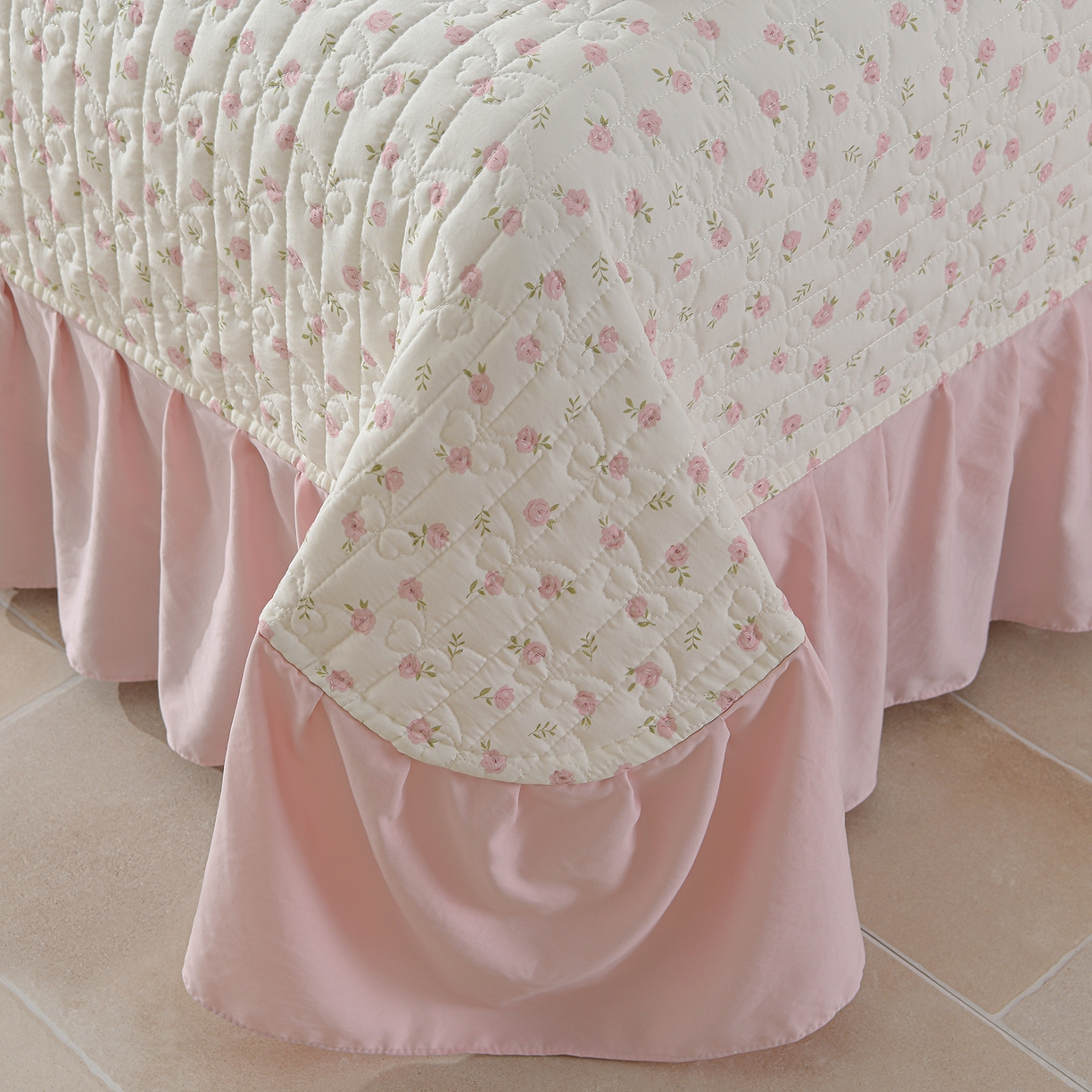 91家纺网 家纺一手货源 找家纺 金梦家居 2026新款水洗棉床盖被套四件套 花开朵朵