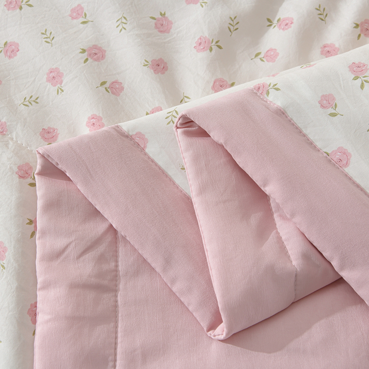 91家纺网 家纺一手货源 找家纺 金梦家居 2026新款水洗棉床盖被套四件套 花开朵朵